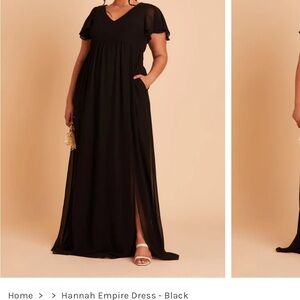 Black bridesmaid/maternity dress